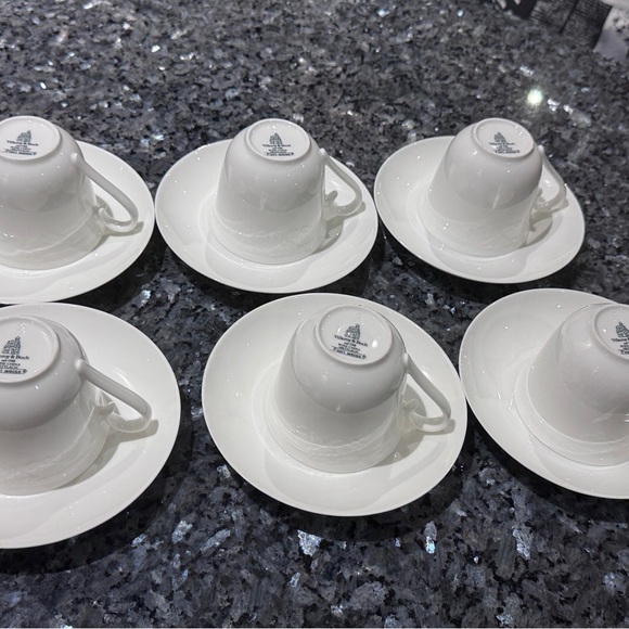 ☕️ Collectible Villeroy & Boch Fiori Weiss Tea Set | 6 Cups + 6 Saucers ☕️ - Picture 12 of 16